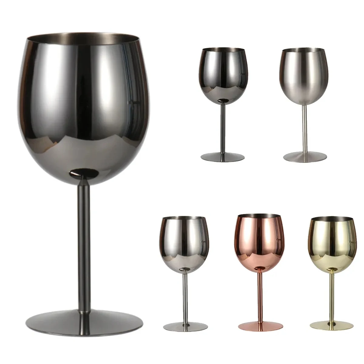 Stainless Steel Champagne Wine Glass 1