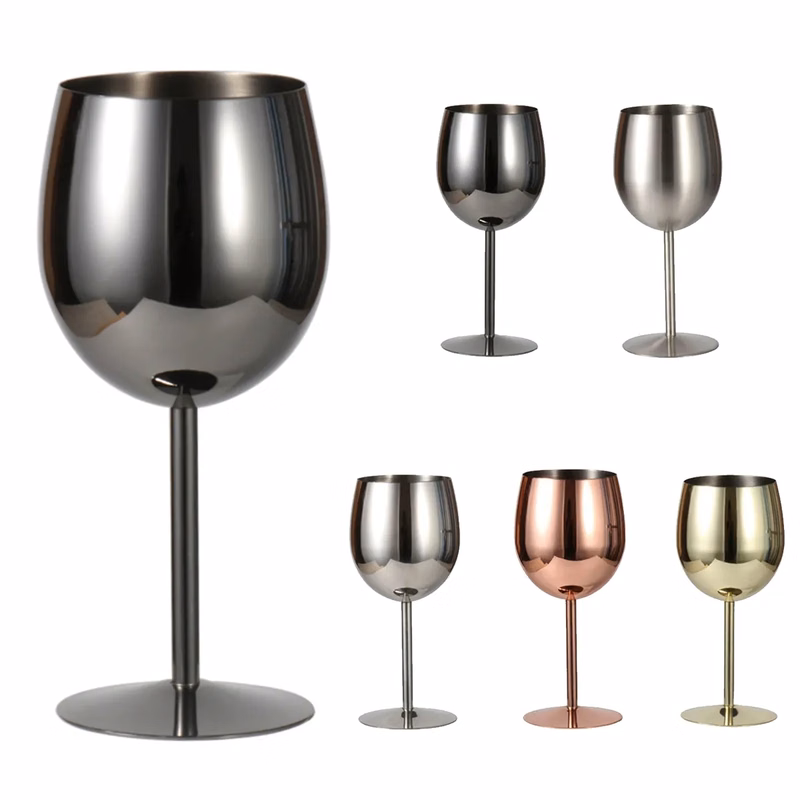 Stainless Steel Champagne Wine Glass