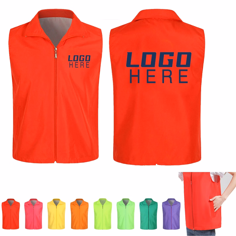 Unisex Volunteer Vest With Front And Back Imprint