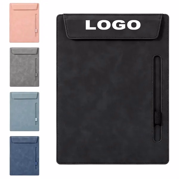 Pu Leather Magnetic Clipboard for Office, School and Events