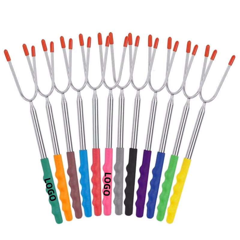 Versatile telescopic anti-scalding u-shaped roasting sticks