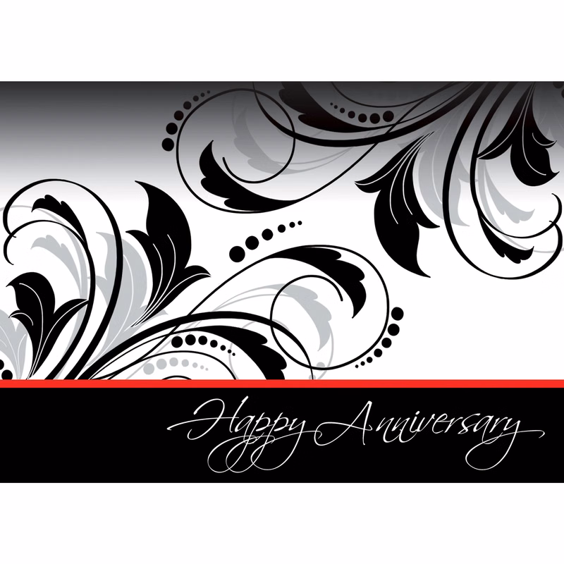 In The Black Anniversary Cards