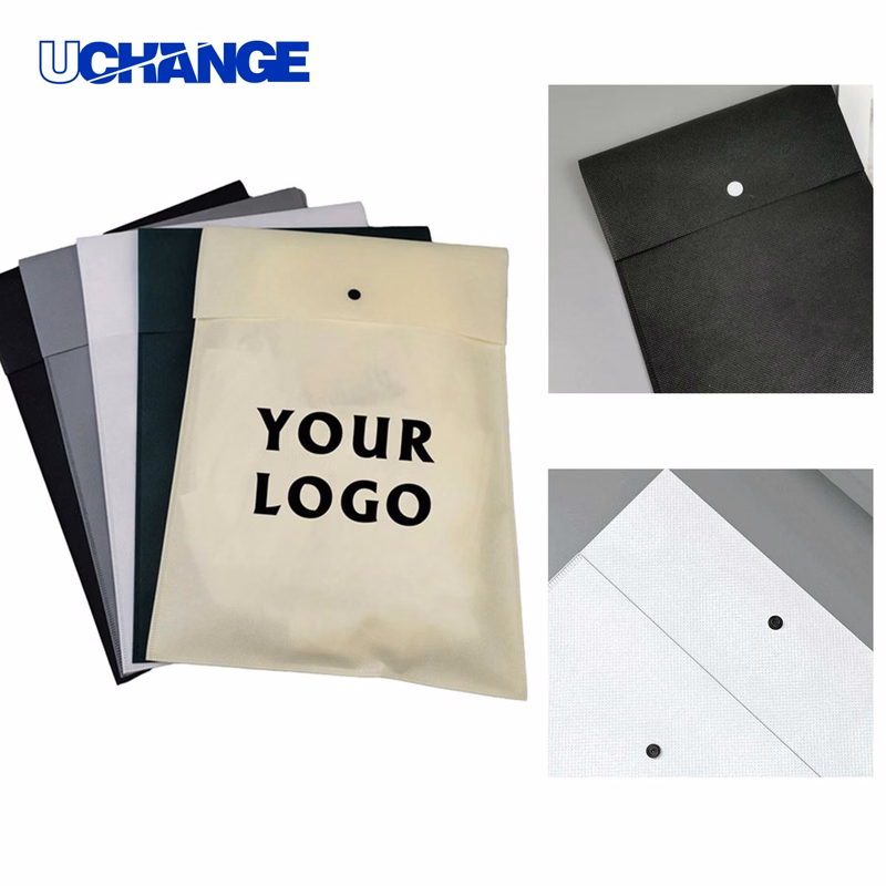 Button-Equipped Non-Woven Garment Bag Cover for Storage