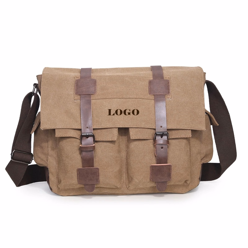 Canvas Messenger Laptop Bags Unisex