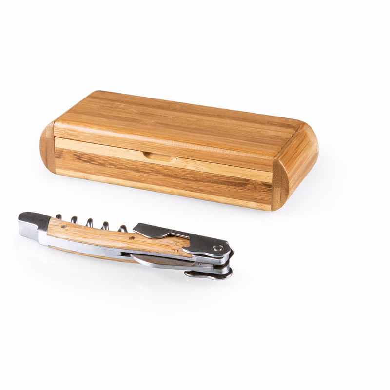 Elan Deluxe Corkscrew In Bamboo Box
