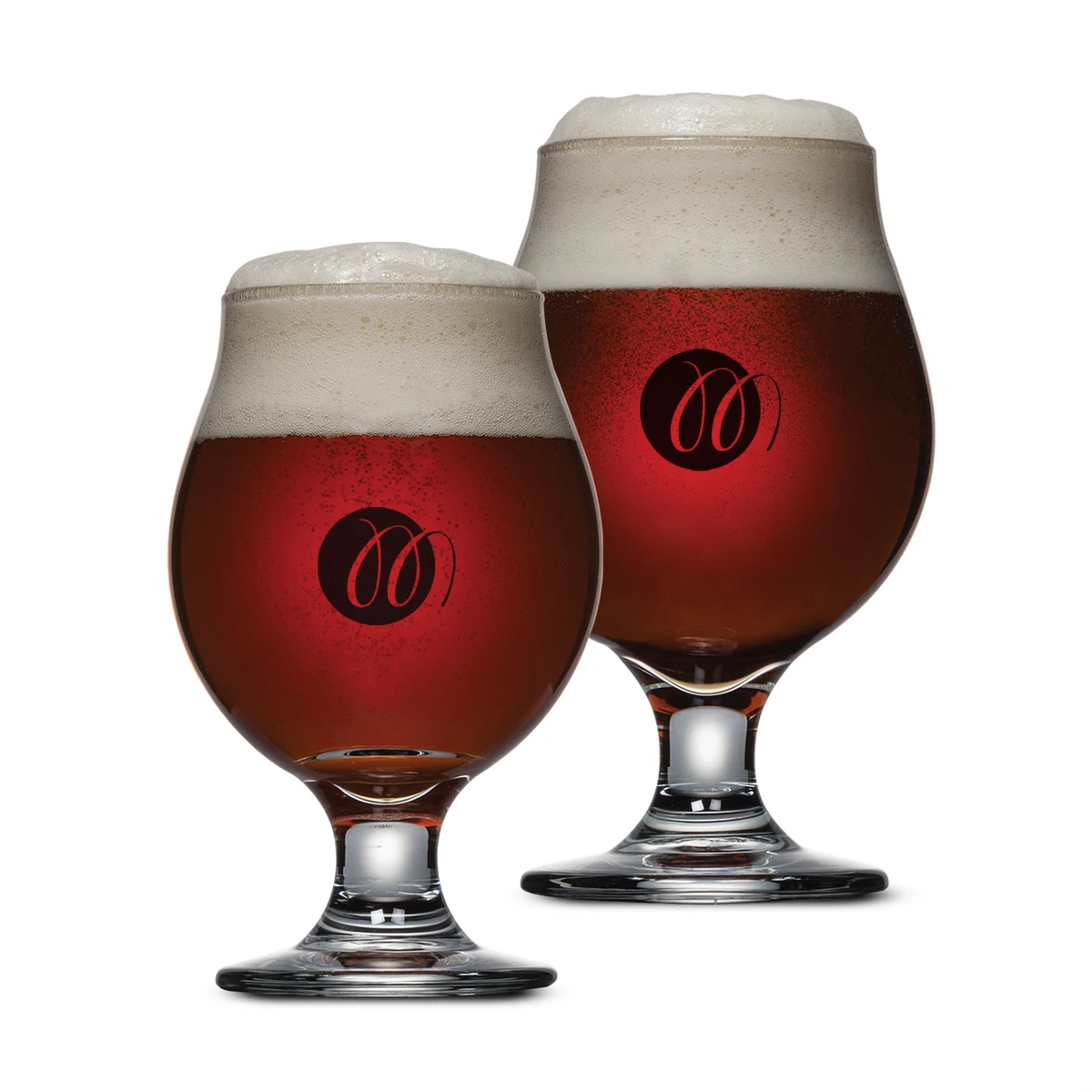 Belgian Beer Glass - Imprinted, custom glassware with logo imprint 1