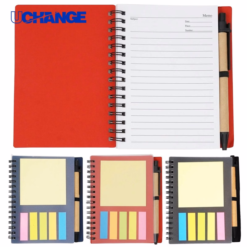Paper Notebook Journal with Sticky Notes