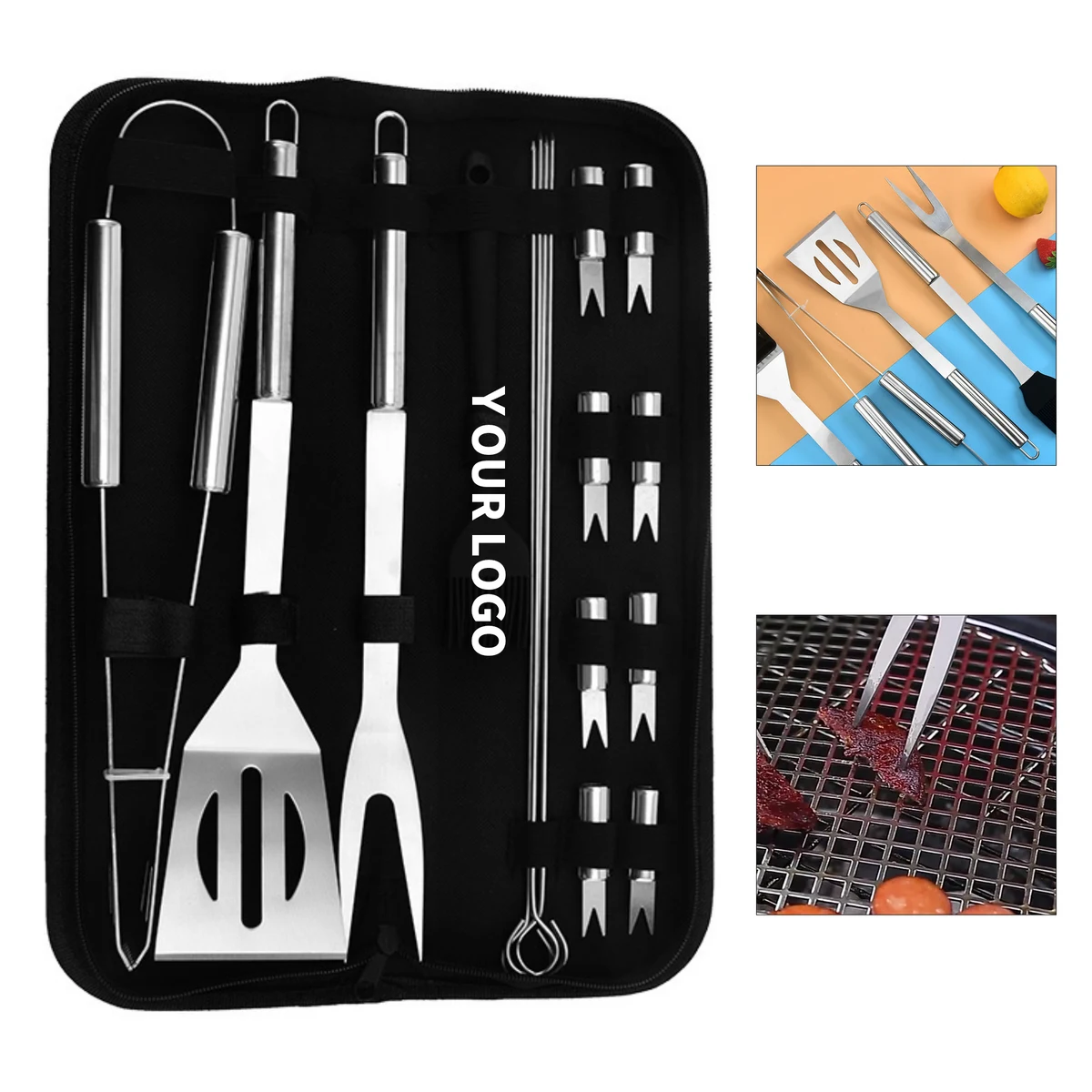 Sixteen Piece Barbecue Grill Tool Set 1