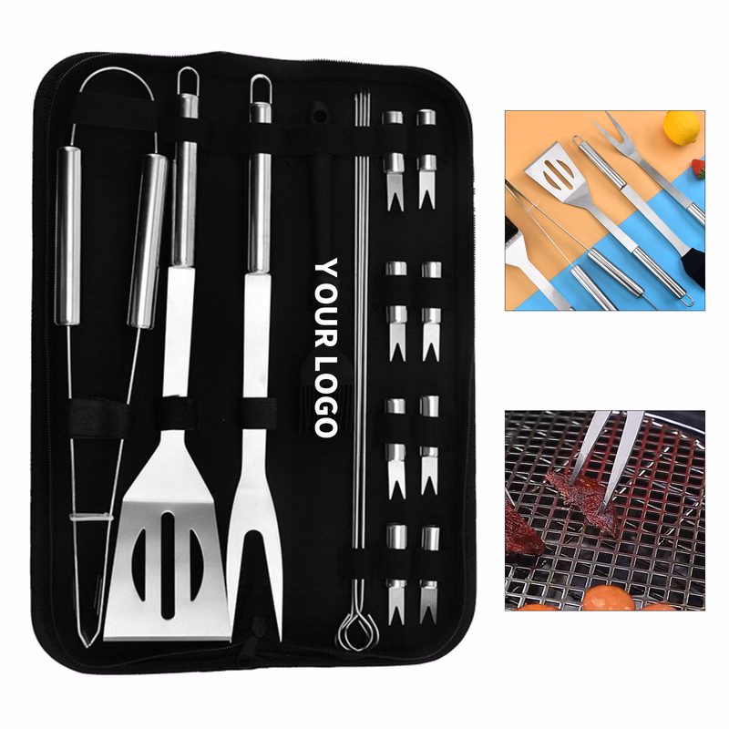 Sixteen Piece Barbecue Grill Tool Set