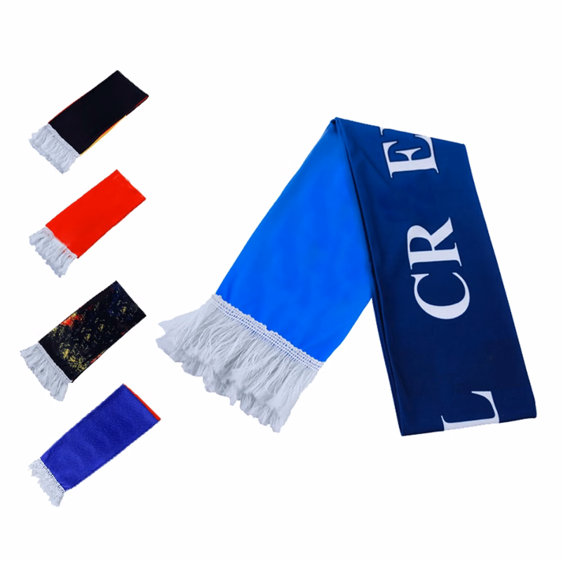 Polyester Soccer Fan Tassel Scarf