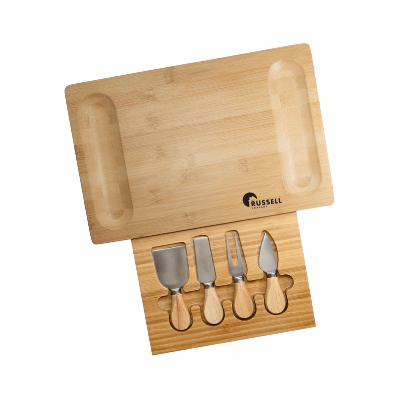 Artisan – Bamboo Cheese Board & Knife Set