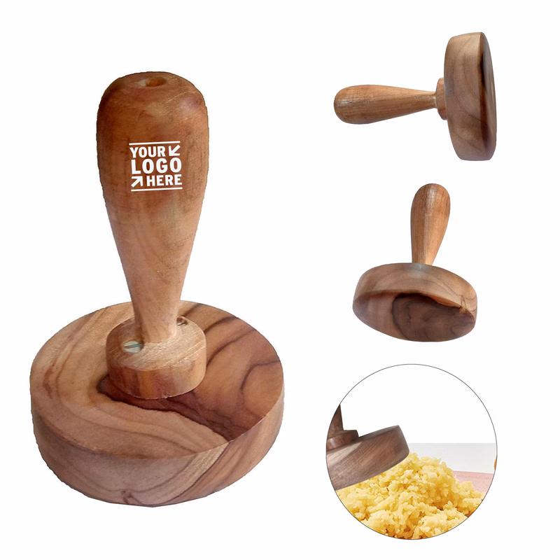 Wooden Smooth Potato Bean Masher Crusher