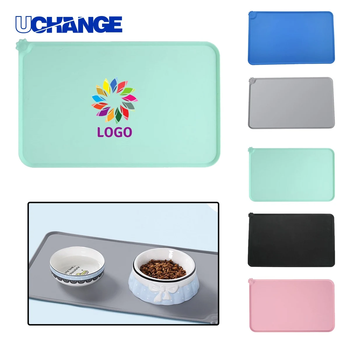 Multicolor Silicone Pet Placemat 1