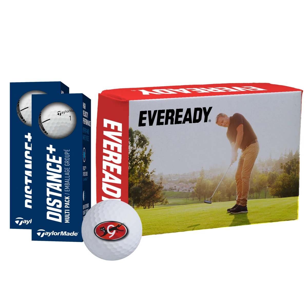 TaylorMade Distance + Golf Balls in Custom Half Dozen Box 1