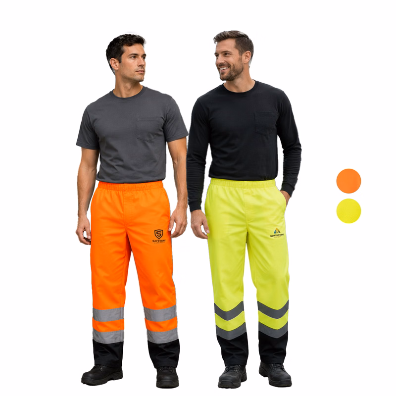 Class E Reflective Tape Color Block Over Trousers Waterproof Safety Pants