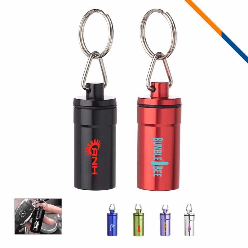 Alef Pill Bottle Keychain