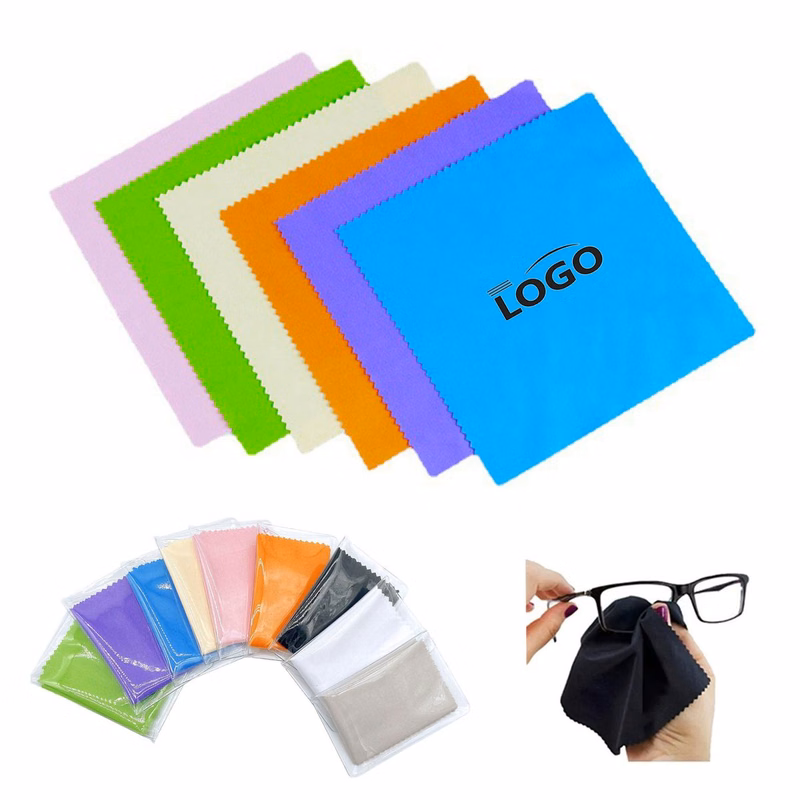 Microfiber Glasses Cleaning Cloth In Pouch