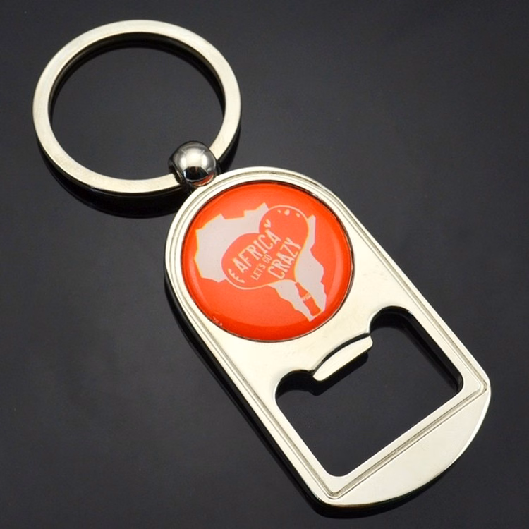 Zinc Alloy Key Chains with Bottle Opener
