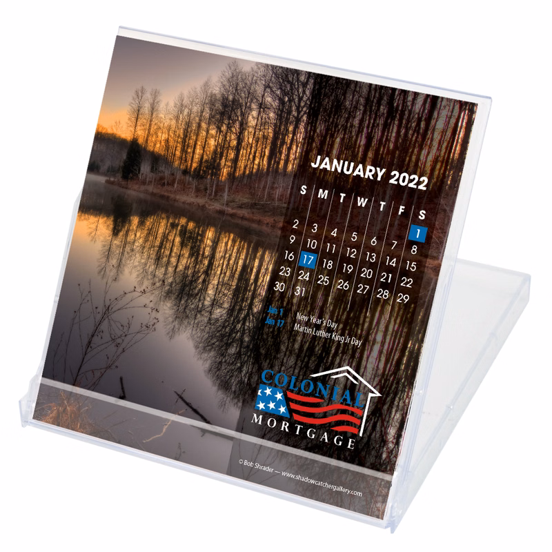 Jewel Case Calendar w/Custom Photos (Compact)