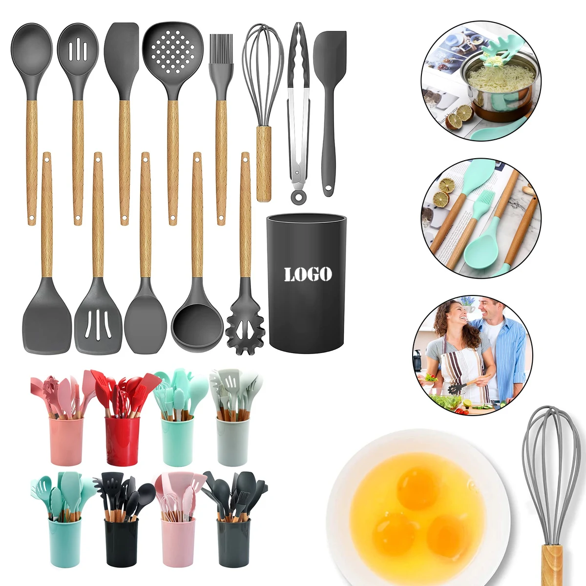 12pcs Silicone Cooking Utensils Set 1