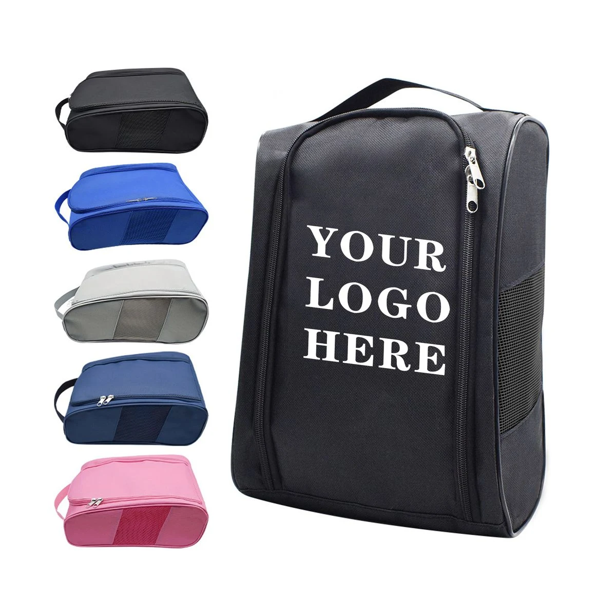 Custom Multi-Color Logo Waterproof Wear-Resistant Golf Shoe Carry Bag 1