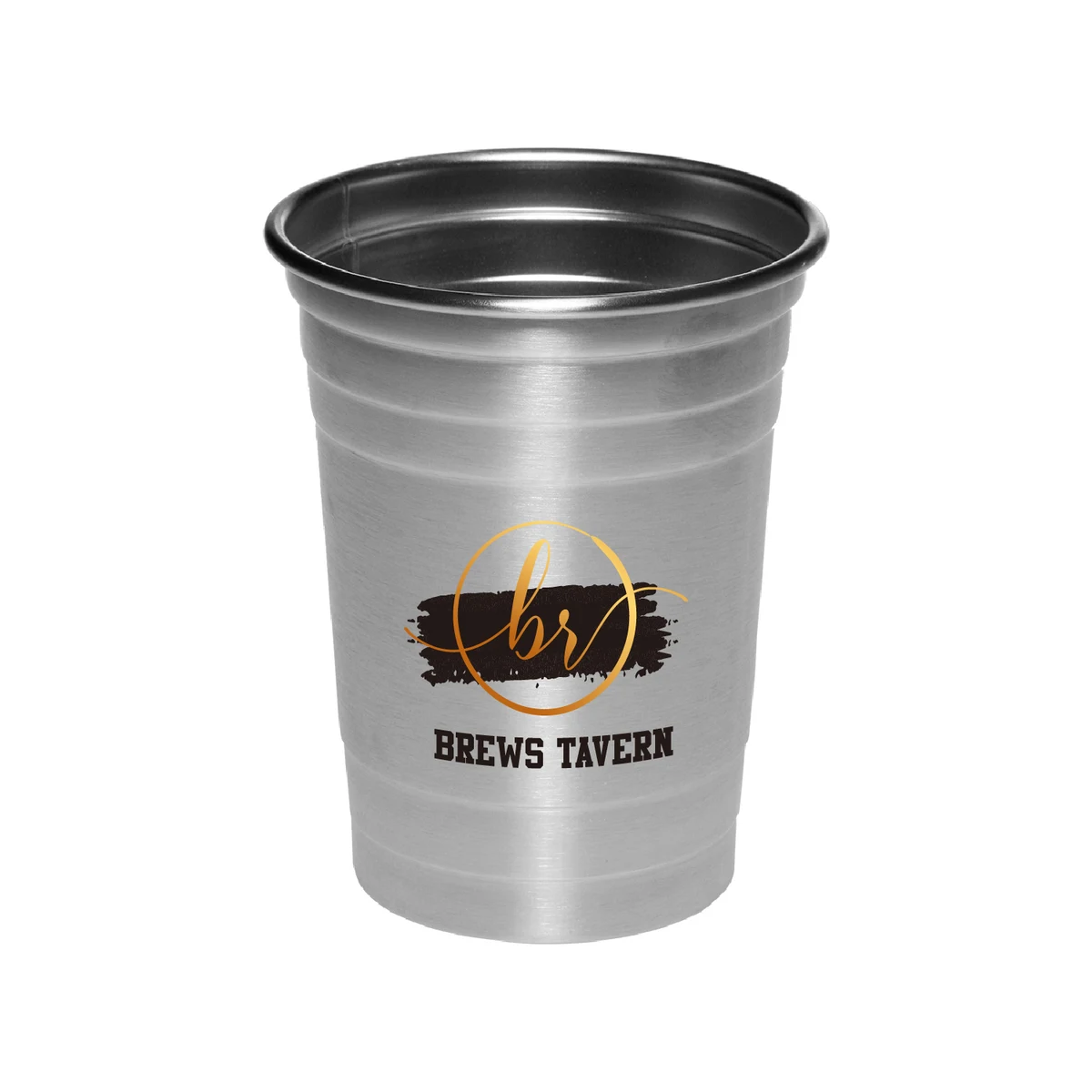16 oz. Hop Stainless Steel Beer Cup (Full Color Imprint) 1
