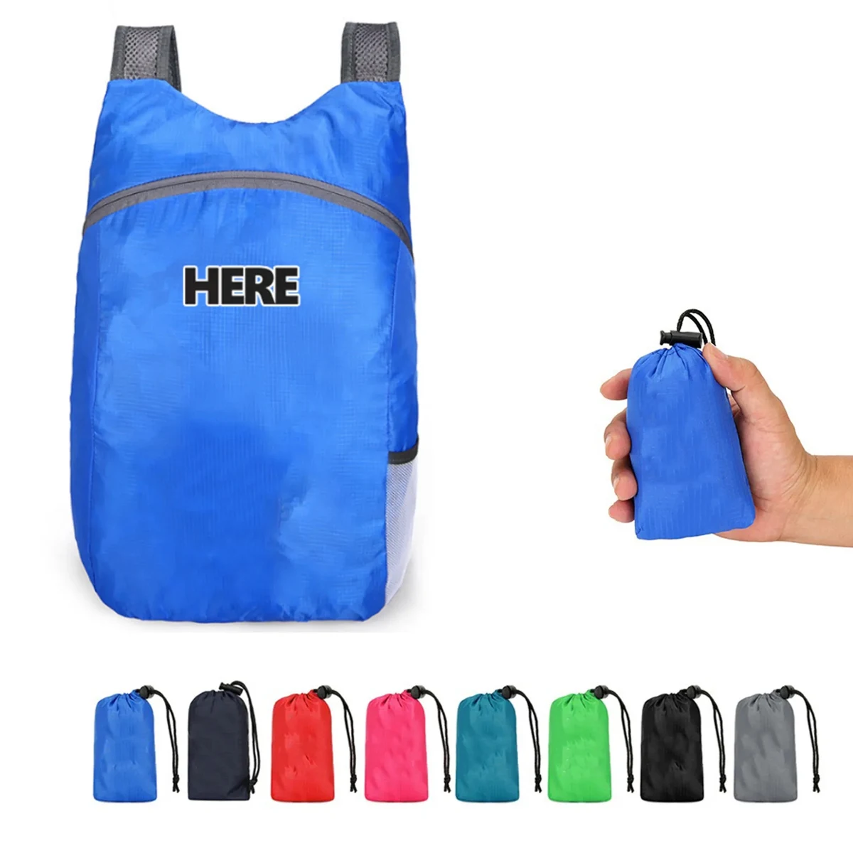 Foldable polyester Ultralight Backpack MOQ 10pcs 1