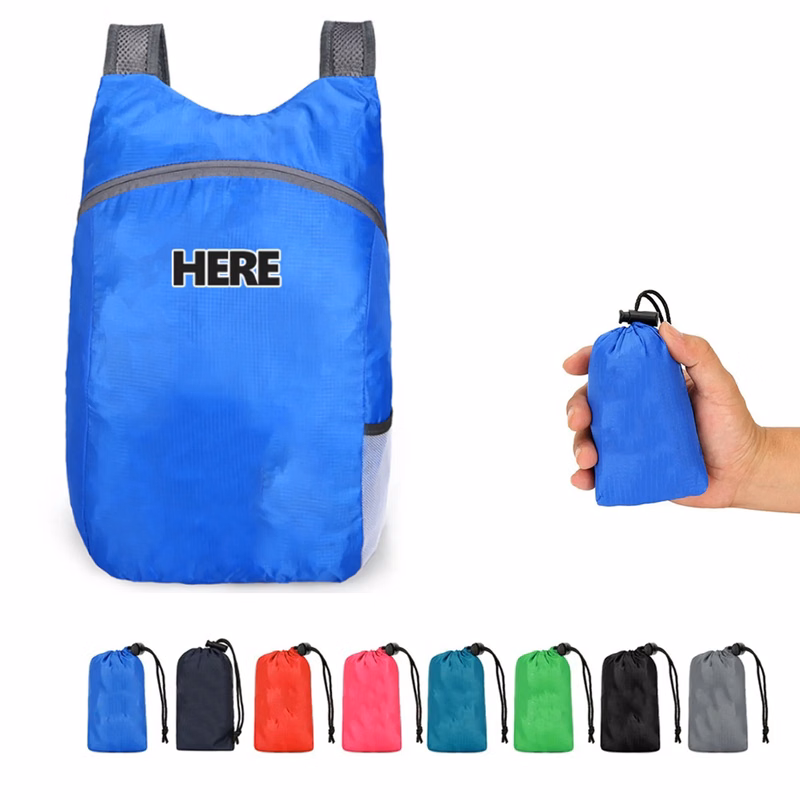 Foldable polyester Ultralight Backpack MOQ 10pcs