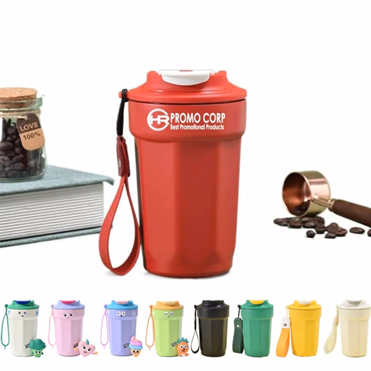 15 Oz Portable Belt Style Custom Coffee Tumbler