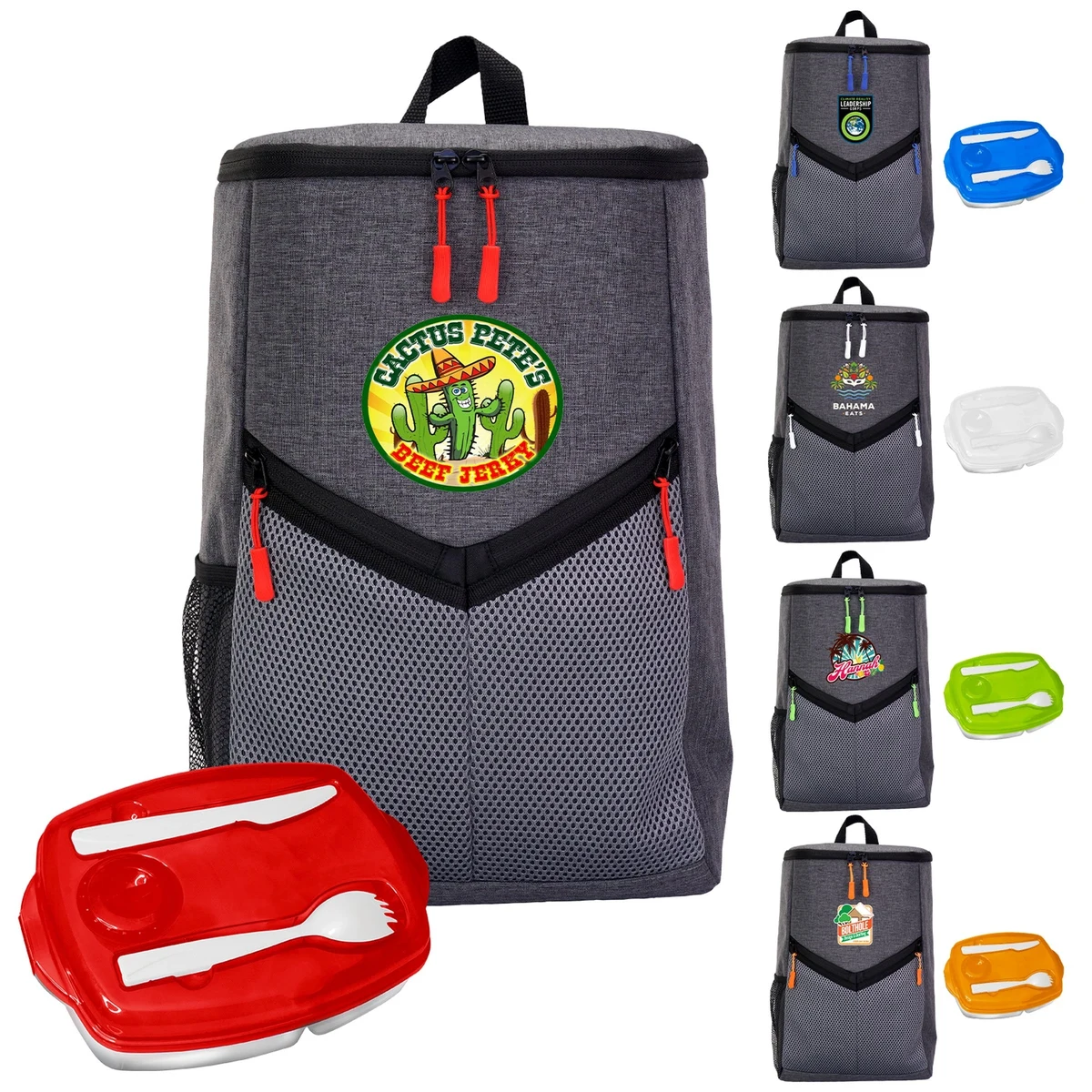 Victory Locking Lid Cooler Backpack Set 1