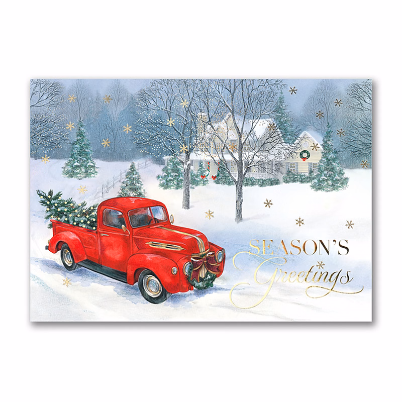Vintage Truck Holiday Card