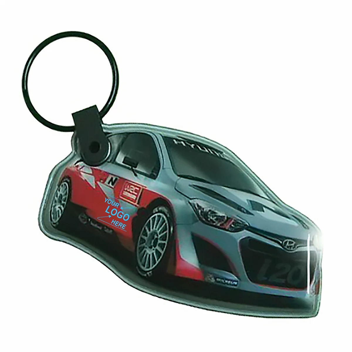 LED Flashlight Keychain Custom PVC for Car 1