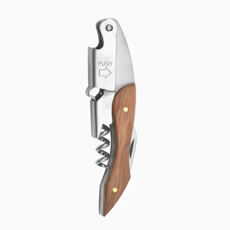 3 In 1 Multifunctional Wine Opener W/ Wood Handle 1