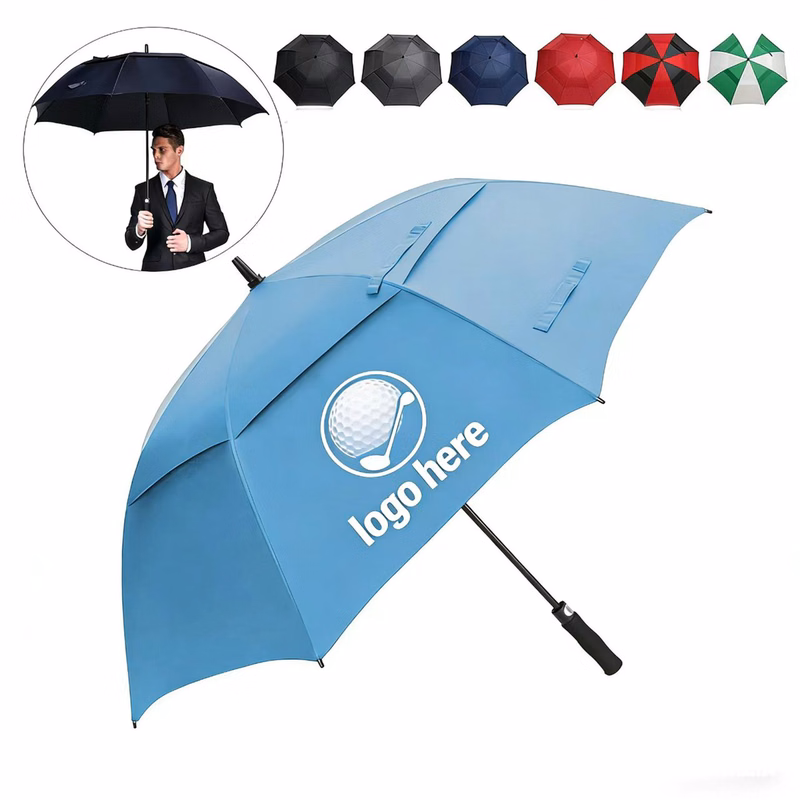 Business Rain Umbrella with Long Handle