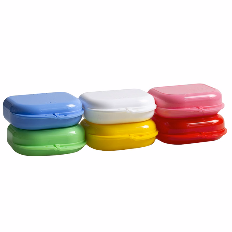 Colorfull Orthodontic Retainer Case With Vent Holes