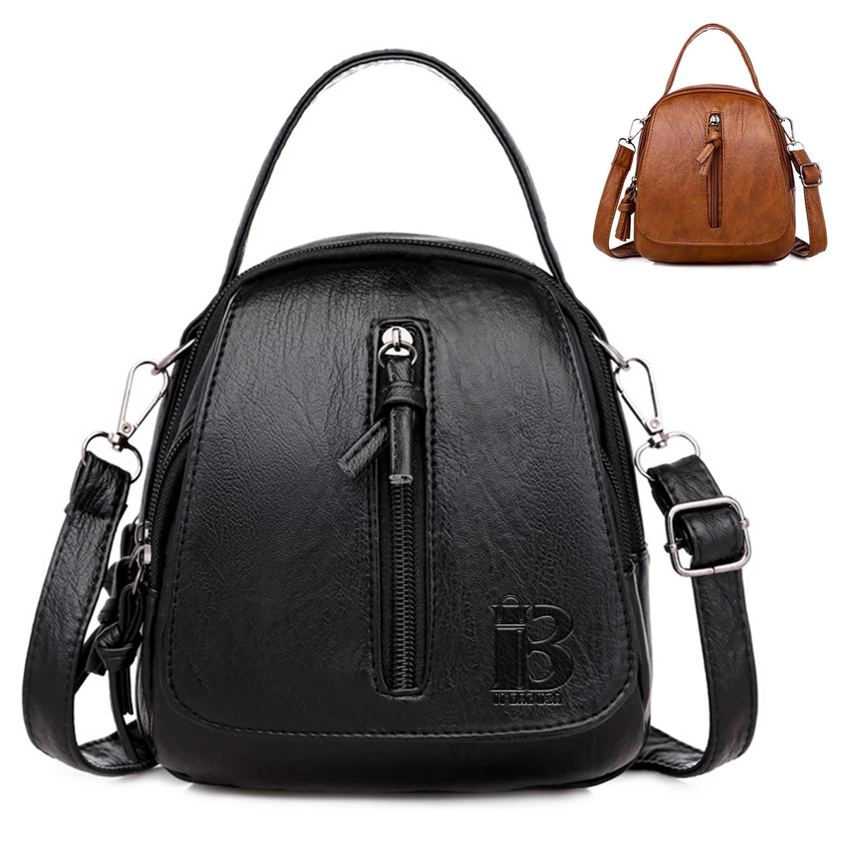 PU Leather cross-body shoulder bag 1
