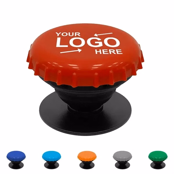 Custom Tall Adhesive Phone Holder Socket — Flexible Desktop Stand Accessory