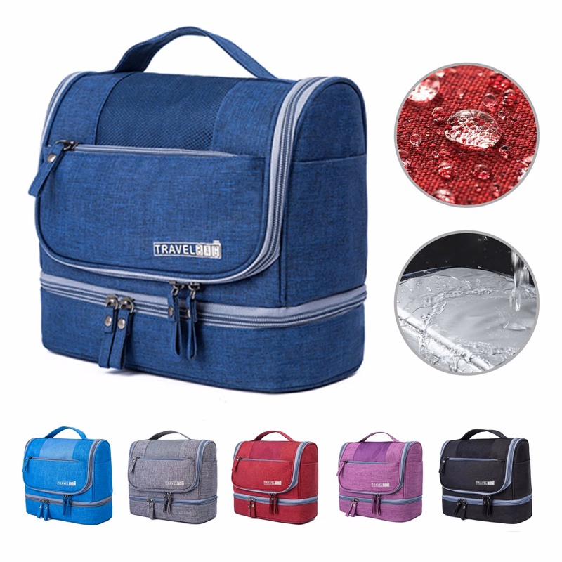 Waterproof Travel Toiletry Organizer Bag With Hook