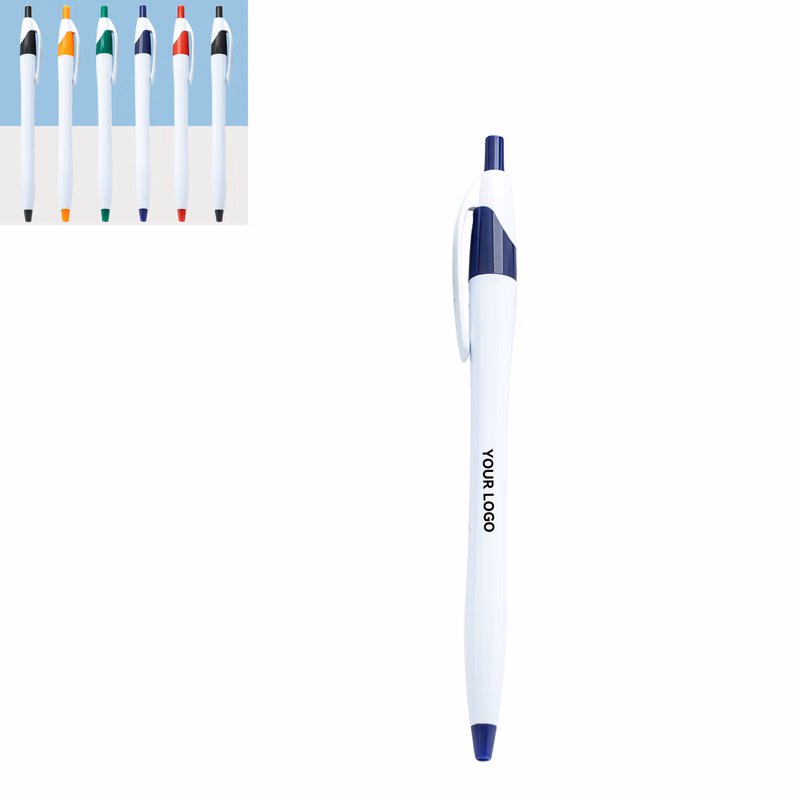 Durable Plastic Ballpoint Pen with Click Mechanism