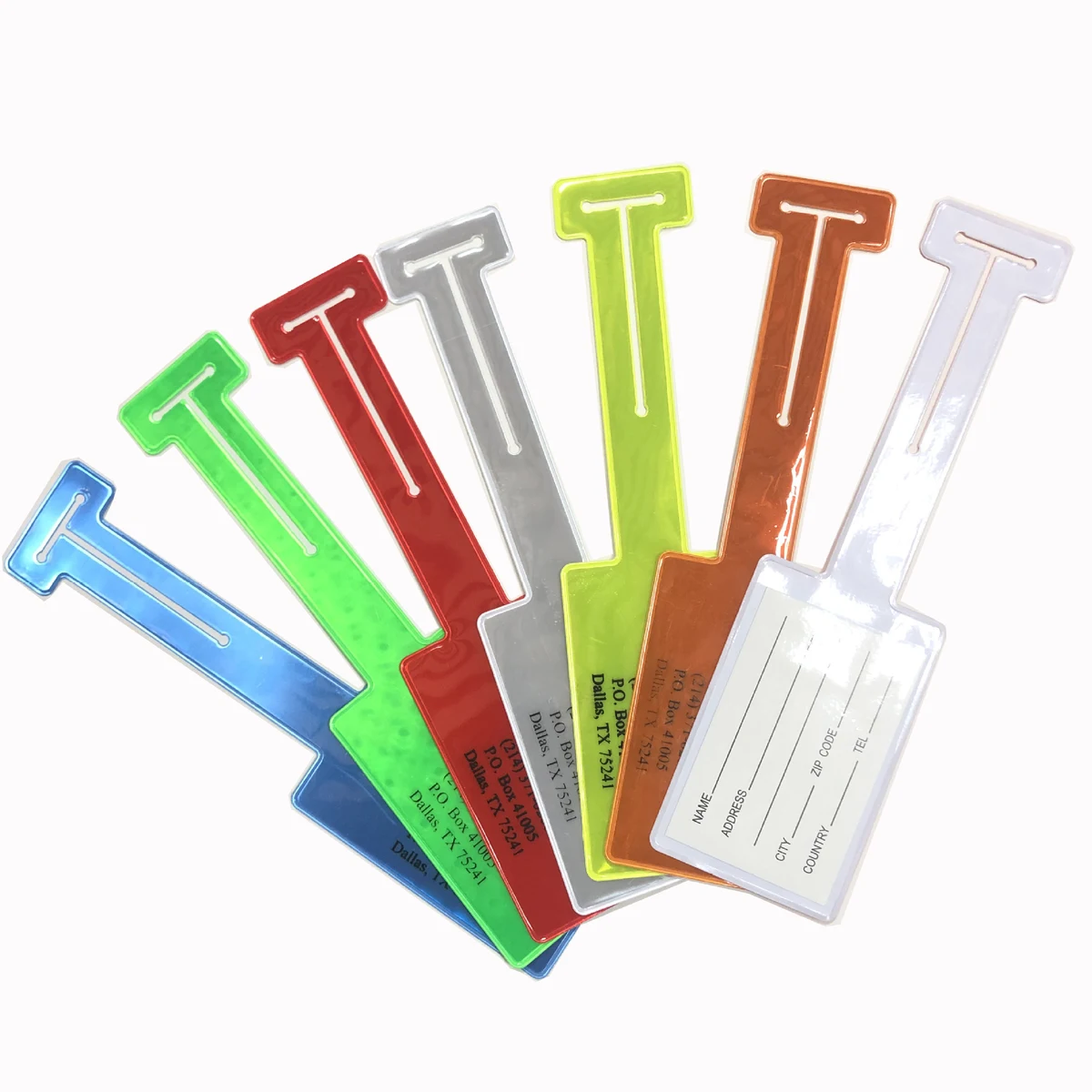 Soft PVC Custom Luggage Tag Holders/PVC Clear Luggage Tag 1