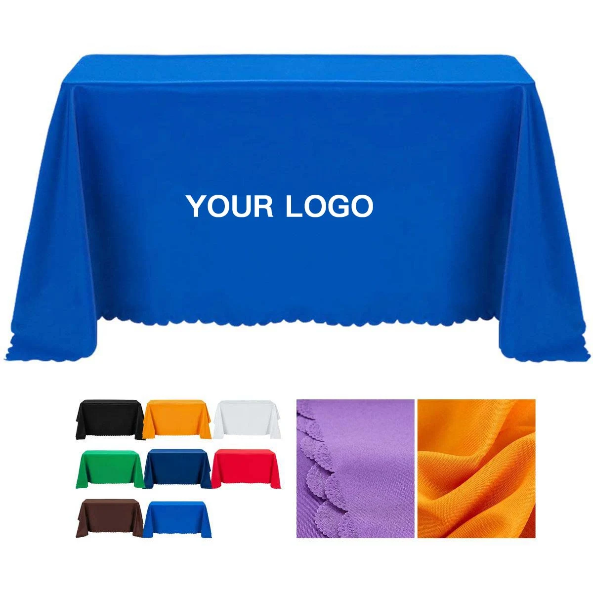 Large Table Throw 130x88 for Trade Shows and Events 1