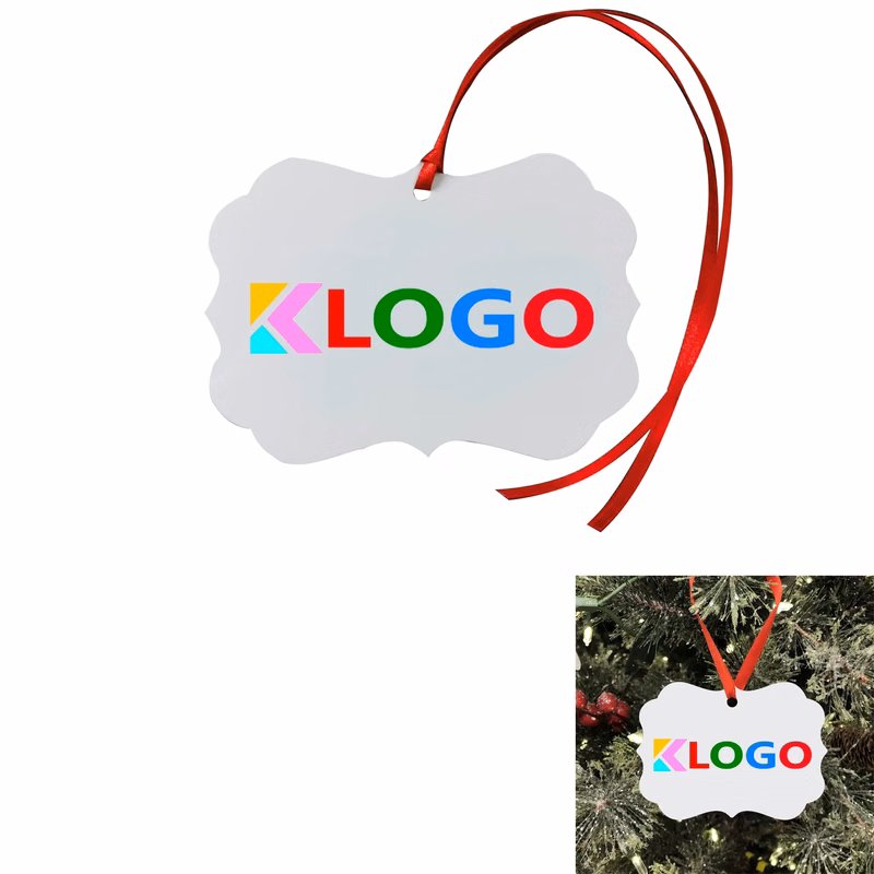 Frame Aluminum Double Sided Christmas Ornament