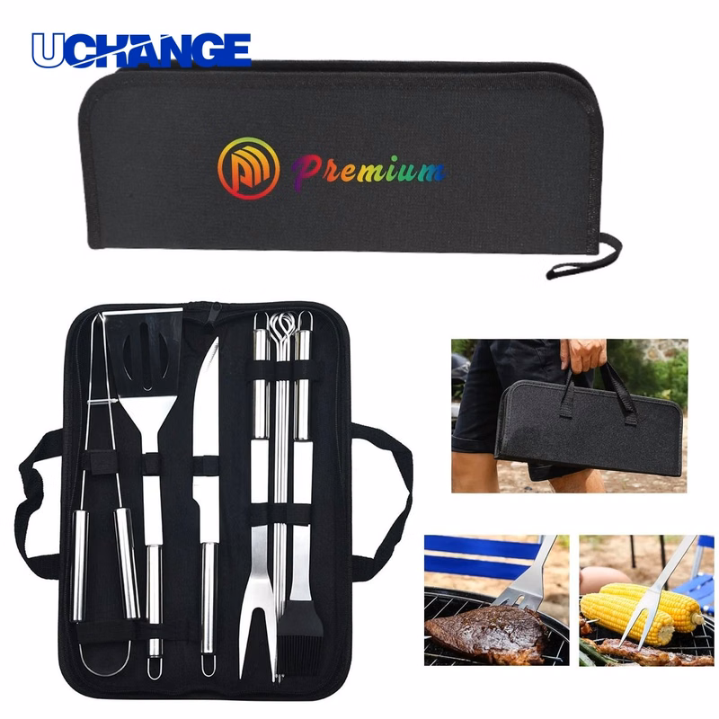 Stainless Steel BBQ Set With Storage Bag
