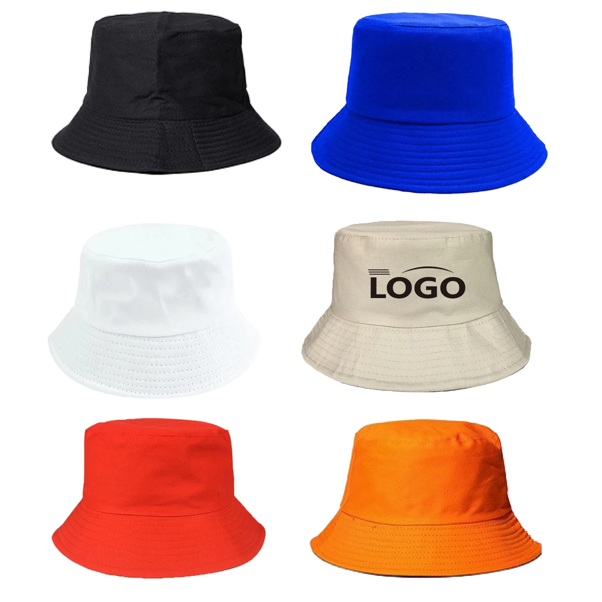 Durable Cotton Bucket Hat Foldable Customizable Fisherman 1