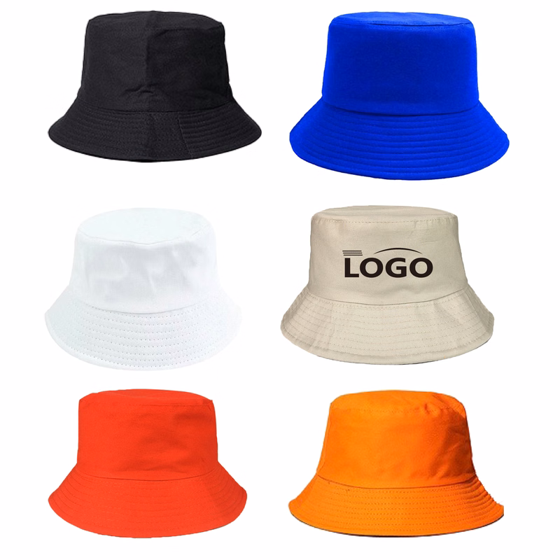 Durable Cotton Bucket Hat Foldable Customizable Fisherman