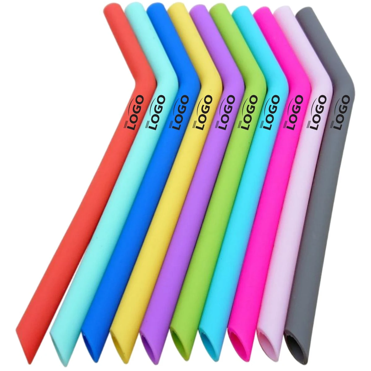 Custom Reusable Silicone Drinking Straw 1