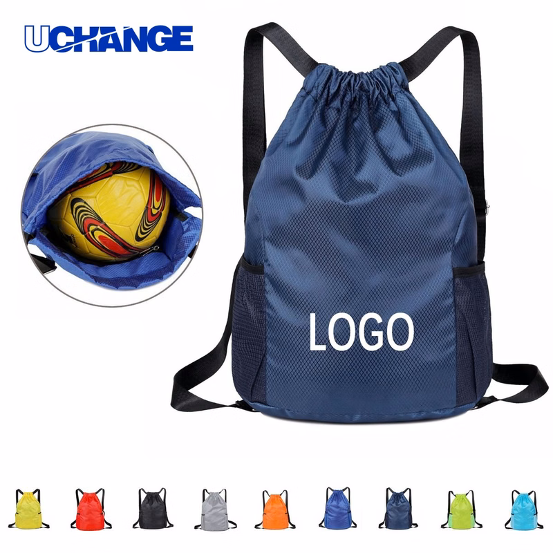 Travel Drawstring Backpack with Side Pockets