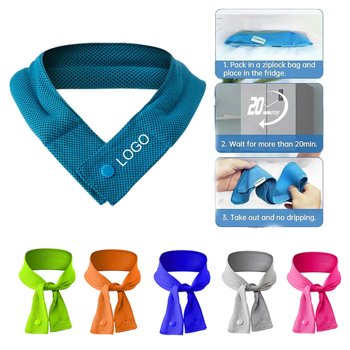 Cooling Neck Scarf with Ice 1
