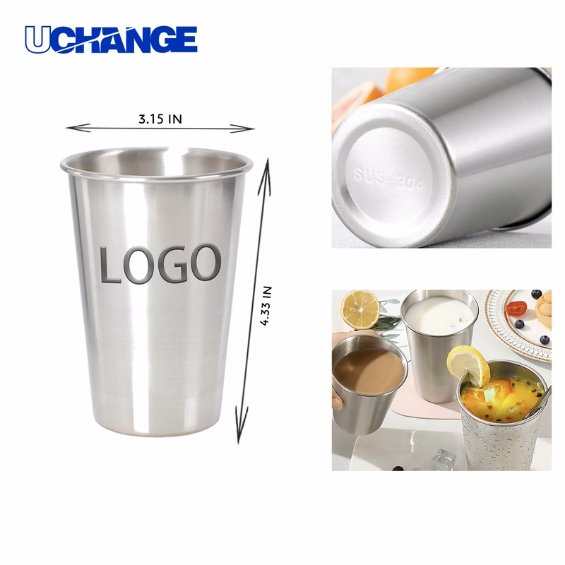 Durable Stainless Steel Cup Container (12 OZ)