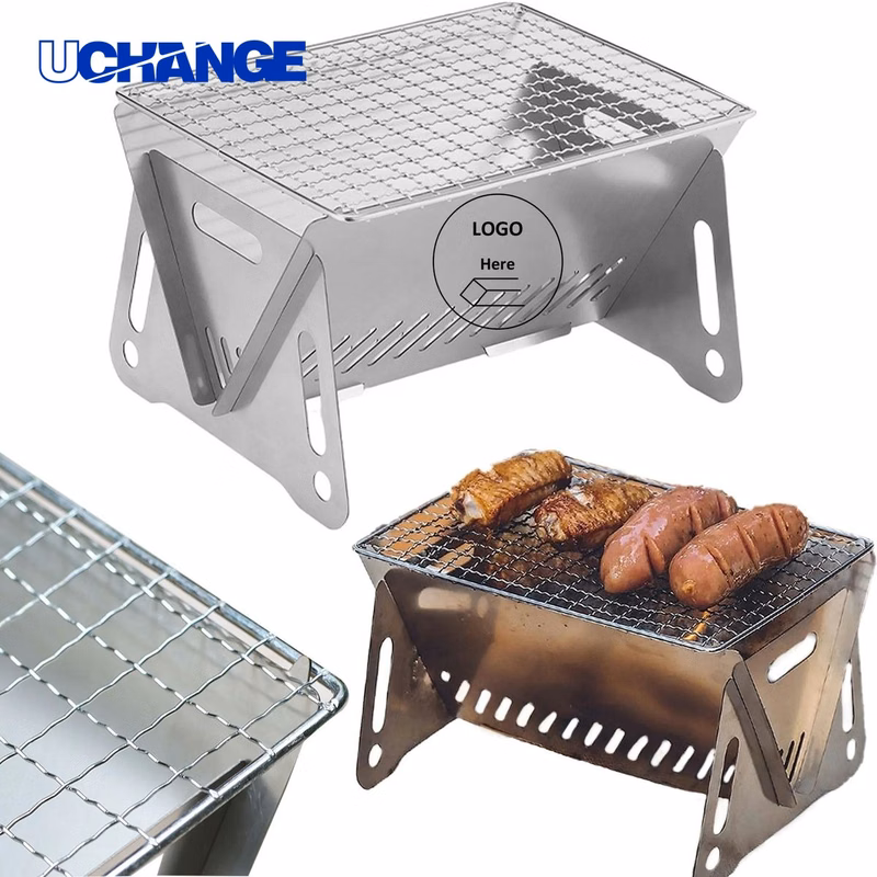 Portable Folding Barbecue Grill Tool for Camping